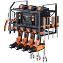 Power Tool Rack Electric Drill Holder Wall Mount Organizer