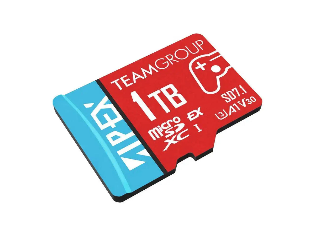 Team 1TB APEX SD7.1 Ultra-Fast microSDXC UHS-I/U3 Memory Card, compatible with Nintendo-Switch, Steam Deck, and ROG Ally, Speed Up to 800MB/s (TAPMSDE1TIV30A102)