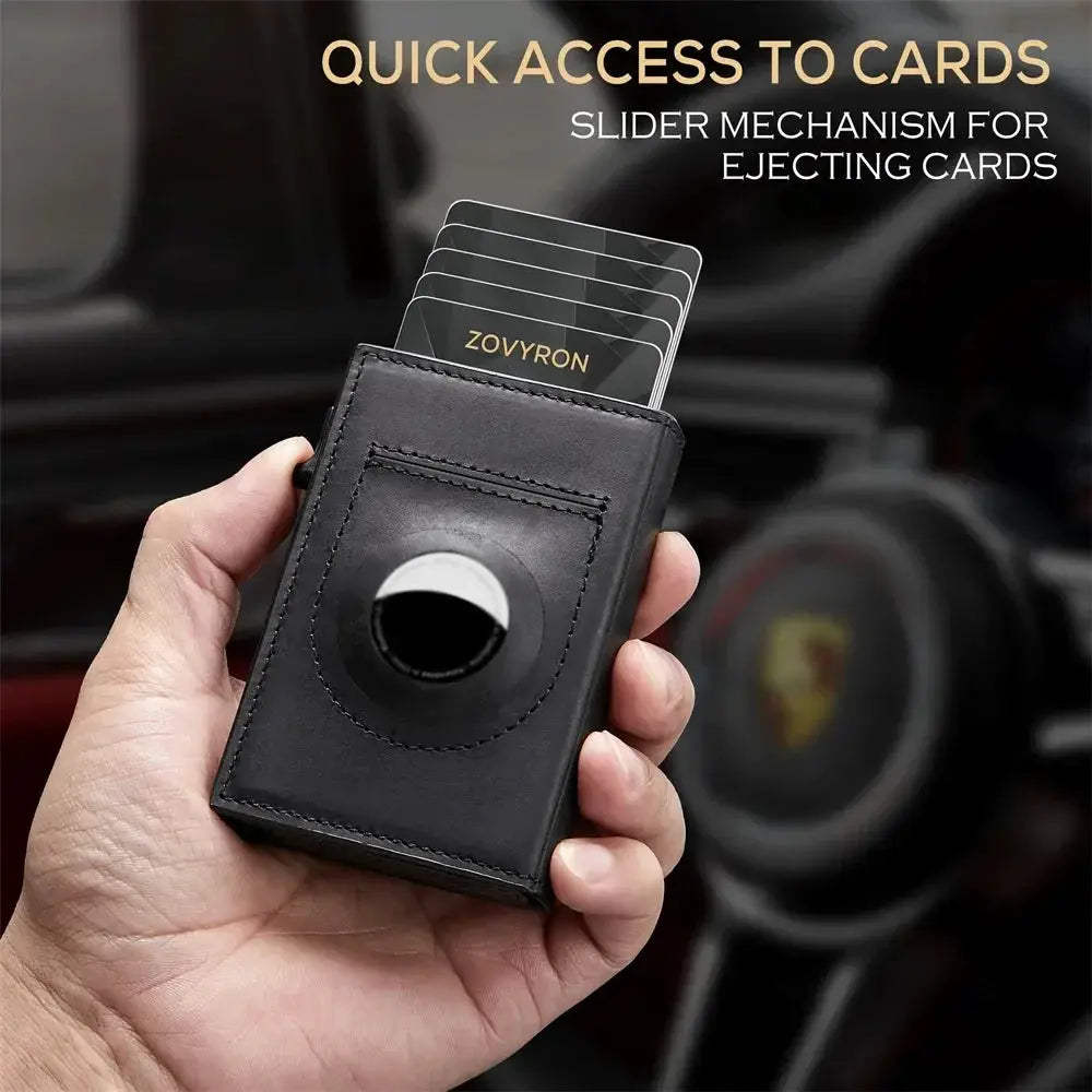 Slim Card Wallet for Men AirTag Tracking — product view 8