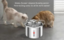 2L Stainless Steel Automatic Pet Water Dispenser Fountain