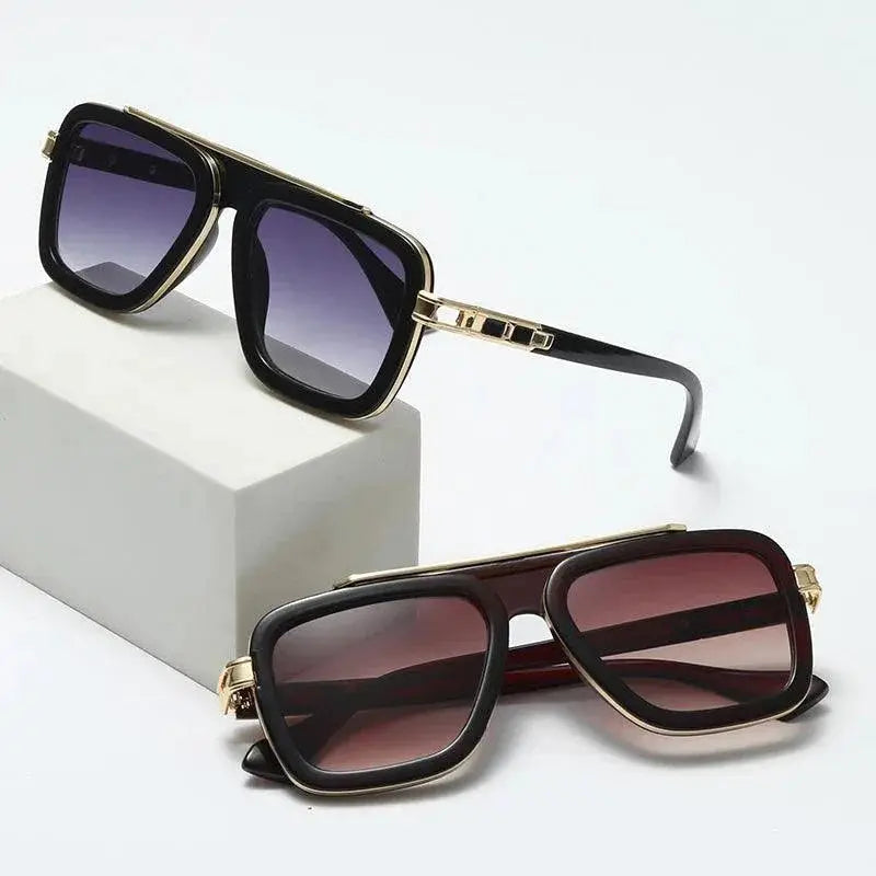 Vintage Luxury Square Sunglasses for Men and Women