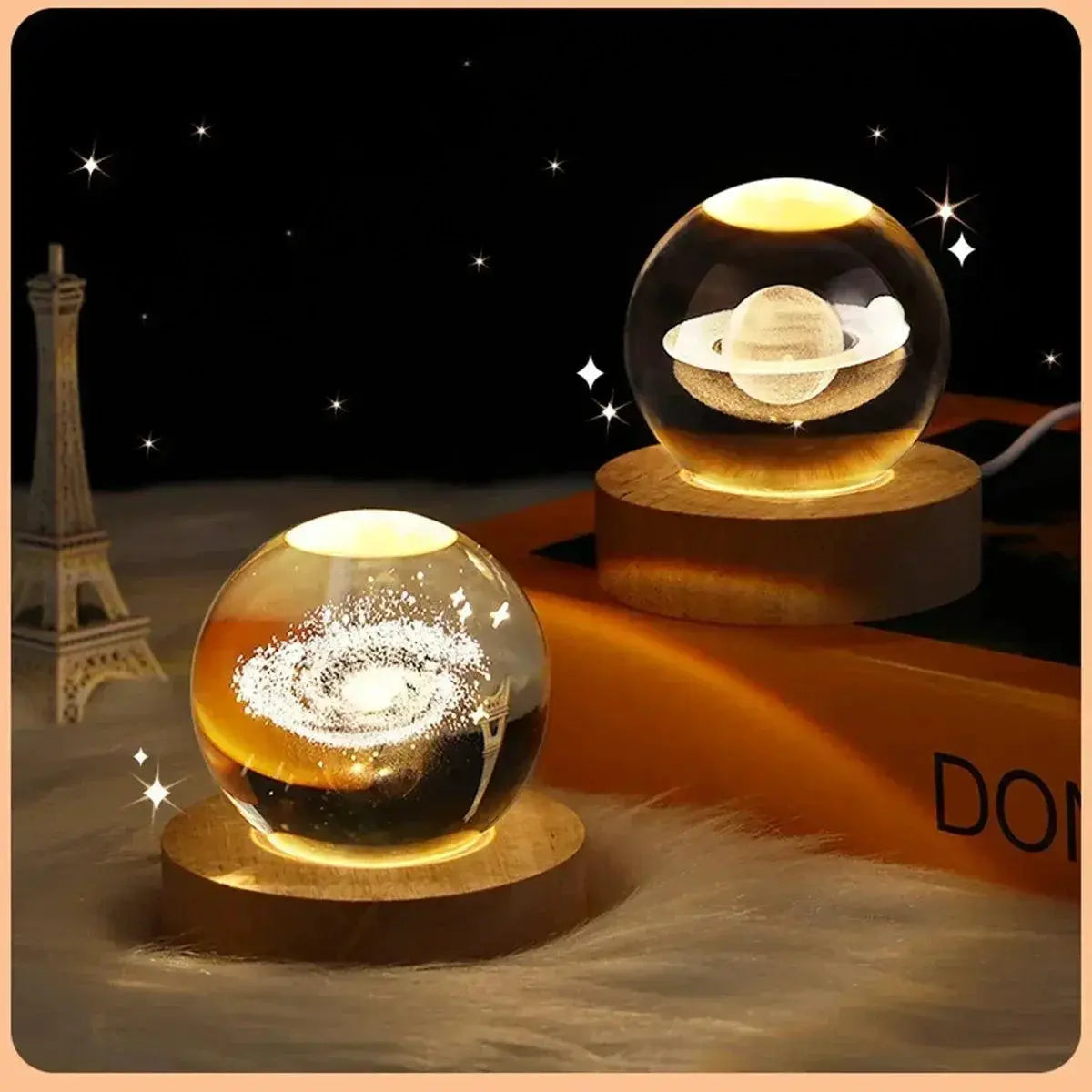 3D USB Galaxy Projector Night Light Cosmic Moon Lamp Decor