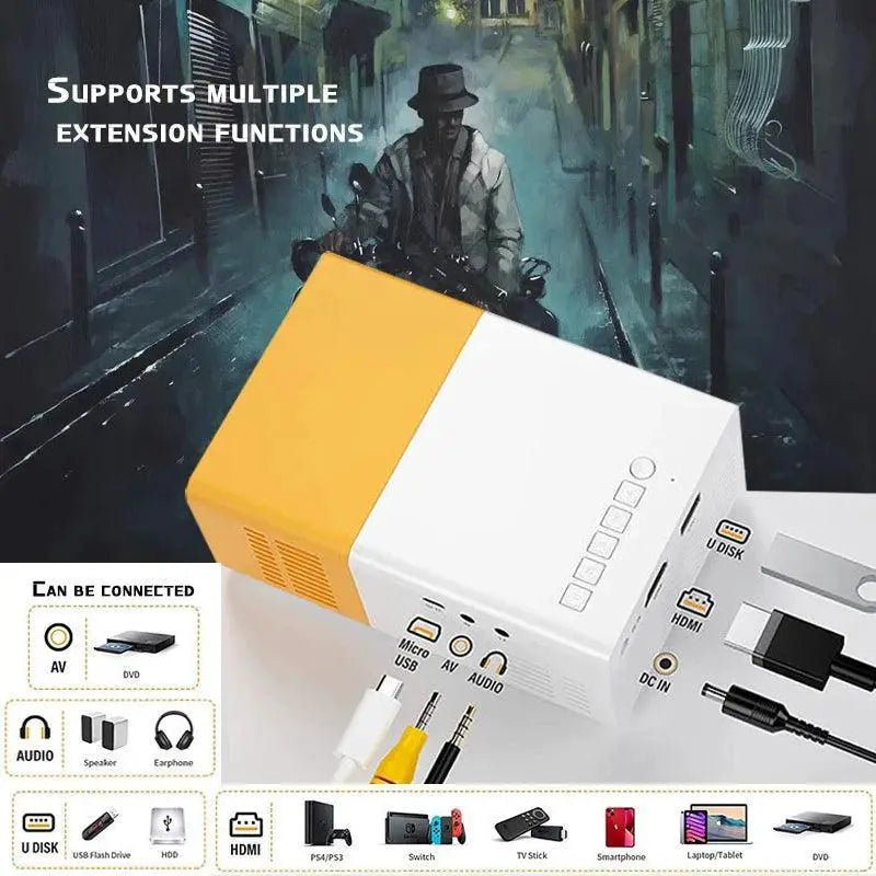 Mini Projector 1080P Portable Home Theater 3D Cinema