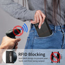 Magnetic Leather Case - Secure Wallet Flip