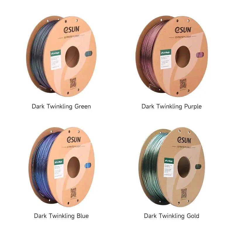 eSUN Magic PLA Dual Color 3D Filament 1.75mm 1kg Glitter