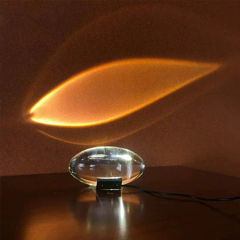 Led Crystal Table Lamp Eye Of The Sky Italian Designer Gift