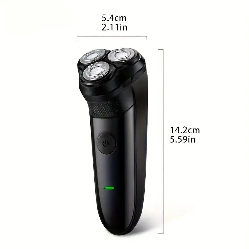 Men'S Electric Razor, Dry And Wet Men'S Electric Shaver, USB Rechargeable Rotary Shaving Machine, Holiday Gift for Him, Father'S Day Gift