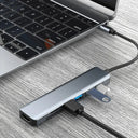 8 Port USB C Hub 2 In 1 Multiport Adapter For MacBook