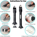 15PCS Caulk Nozzle Applicator Silicone Scraper Tools Kit