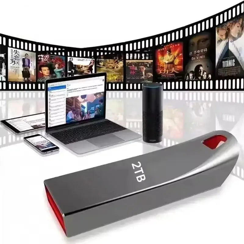 High Speed USB 3.0 Pen Drive Portable SSD U Disk Flash Drive 2TB 1TB 512G Fast Data Transfer Memory Stick Network Card