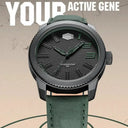 Heroforce Matte Black Leather Watch