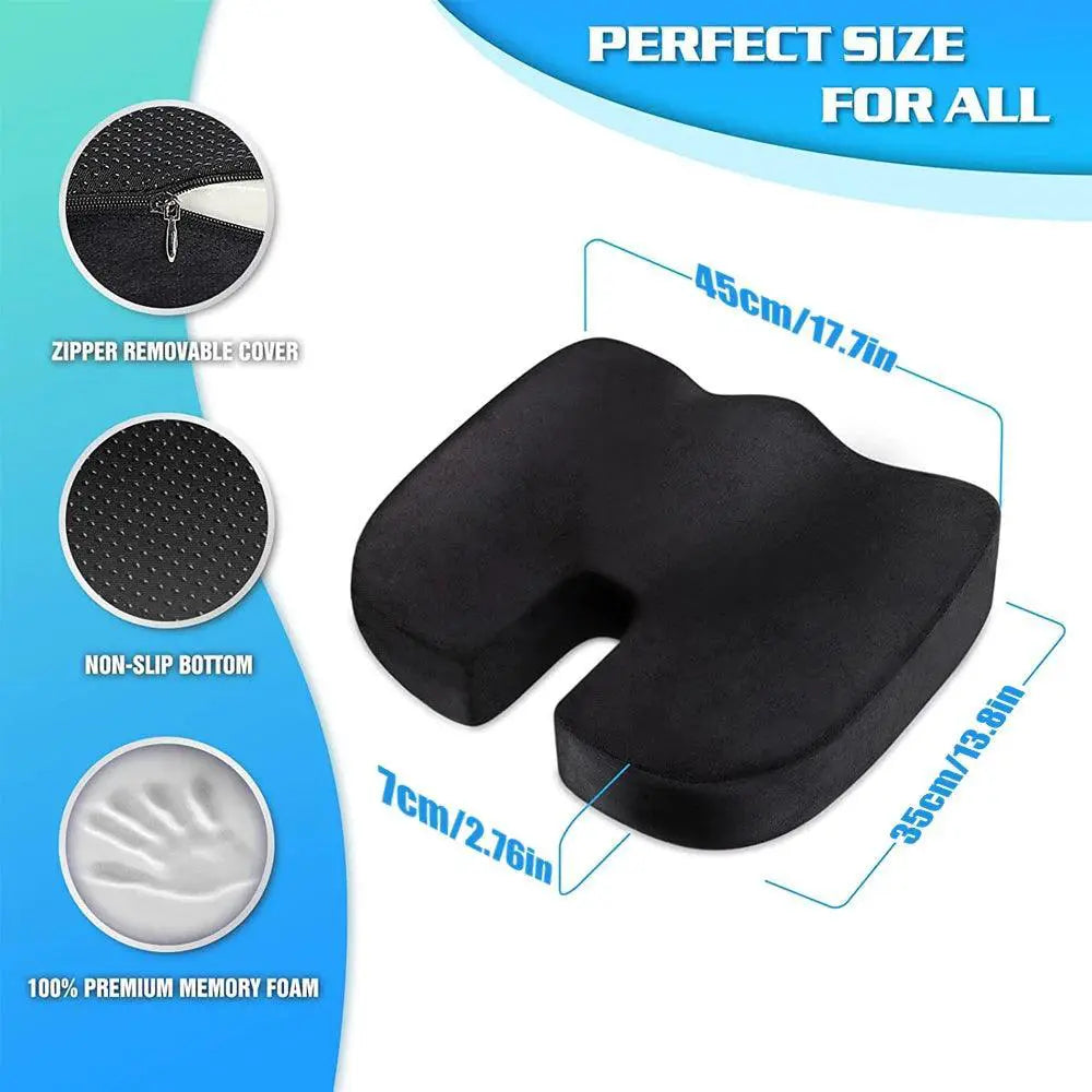 Orthopedic Gel Memory Foam U Shape Seat Cushion Pain Relief