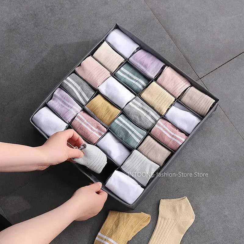 Space Saving Socks And Underwear Organizer For Closet