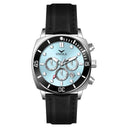 Ice Blue Chronograph Leather Watch
