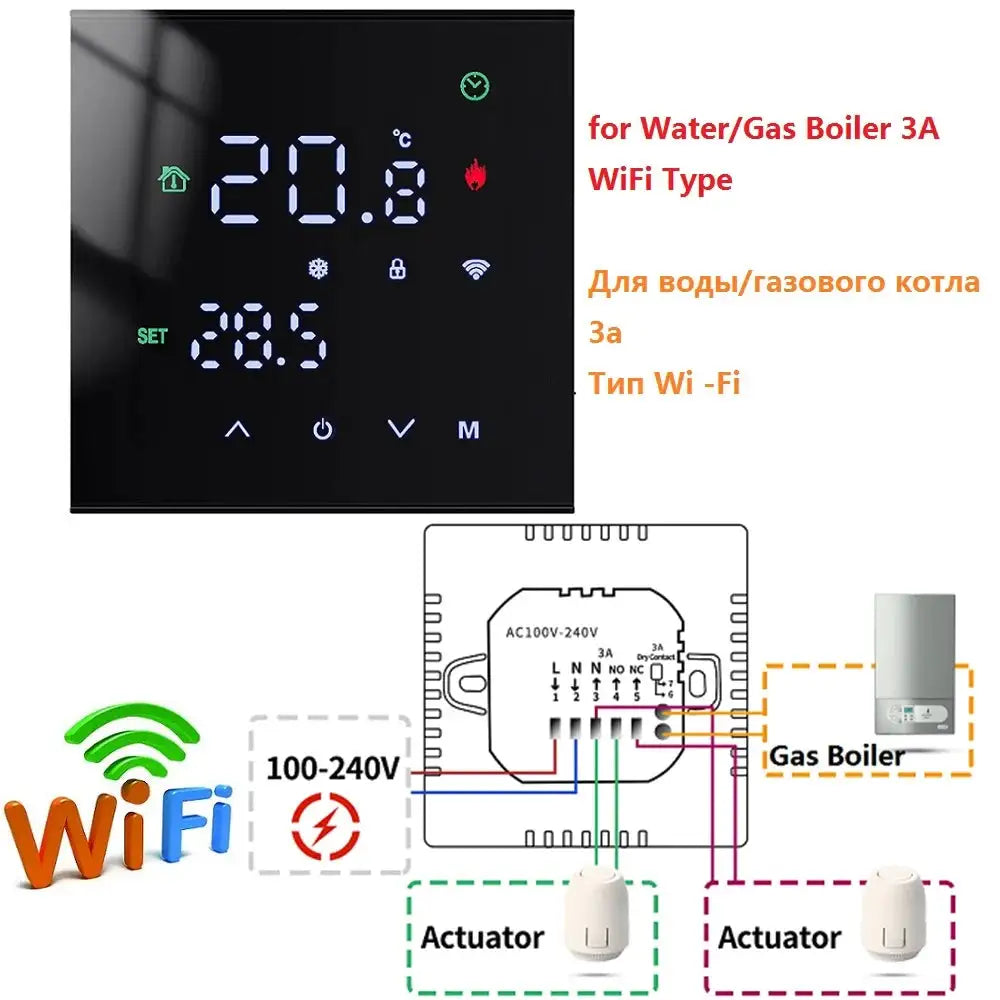 Smart Temperature Remote Controller Tuya WiFi Thermostat — product view 10