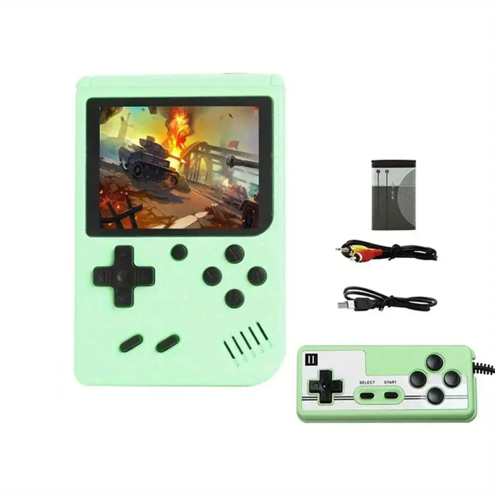 Family Fun Portable Retro Game Console — grey with gamepad