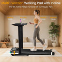 AKLUER Quiet Desk Treadmill 2In1 Walking Pad Incline Shiatsu