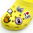Cute Cats Croc Charms Sneakers Garden Shoe Decorations