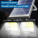Dual Head Solar LED Garden Wall Light