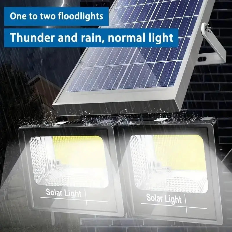 Dual Head Solar LED Garden Wall Light — product view 2