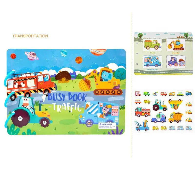 Interactive Montessori Sticker Matching Game for Kids Fun