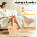 Foot Bath Massager Cedar Wood Color Free Standing Footbath Basin Foot Soaking Bath Basin Foot Bucket Footbathing Home Supplie