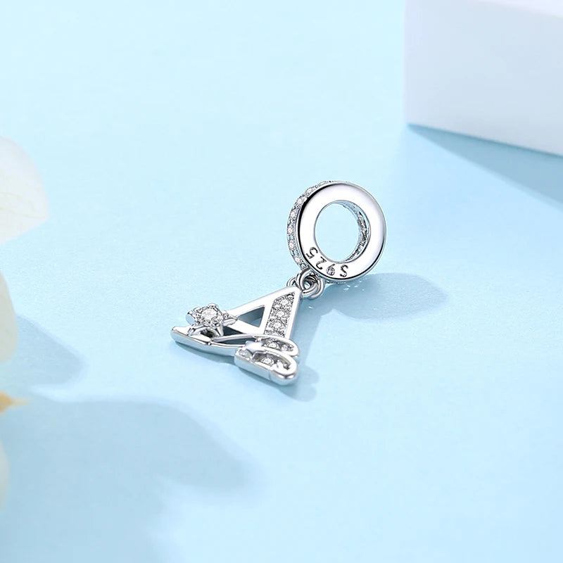 Sterling Silver Charm Star Letters