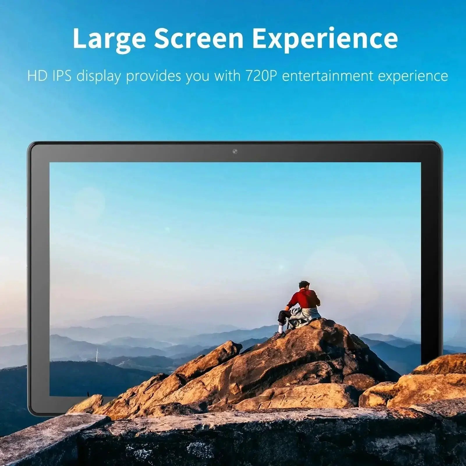 Pritom 10 Inch Android Tablet Quad Core HD Display