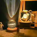 3D Galaxy Moon Lamp: USB LED Night Light Home Decor Gift