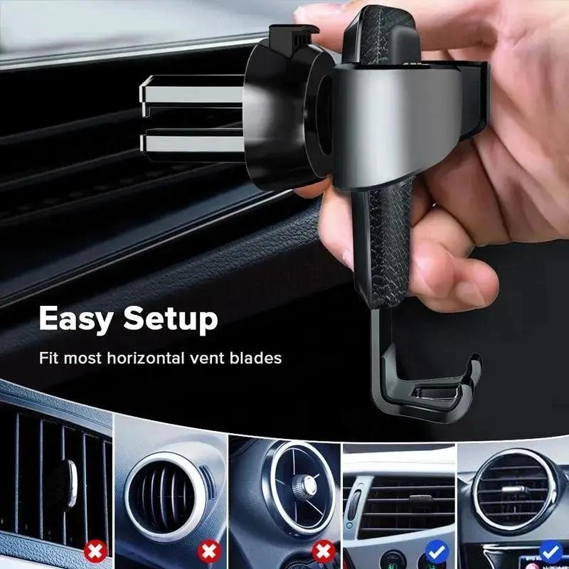 Gravity Air Vent Phone Holder Hands Free Mount Driving