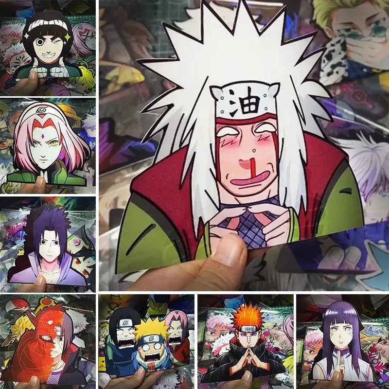 Naruto 3D Motion Lenticular Waterproof Stickers Set