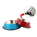 200-1600ml Stainless Steel Dog Bowl Non Slip Pet Feeder