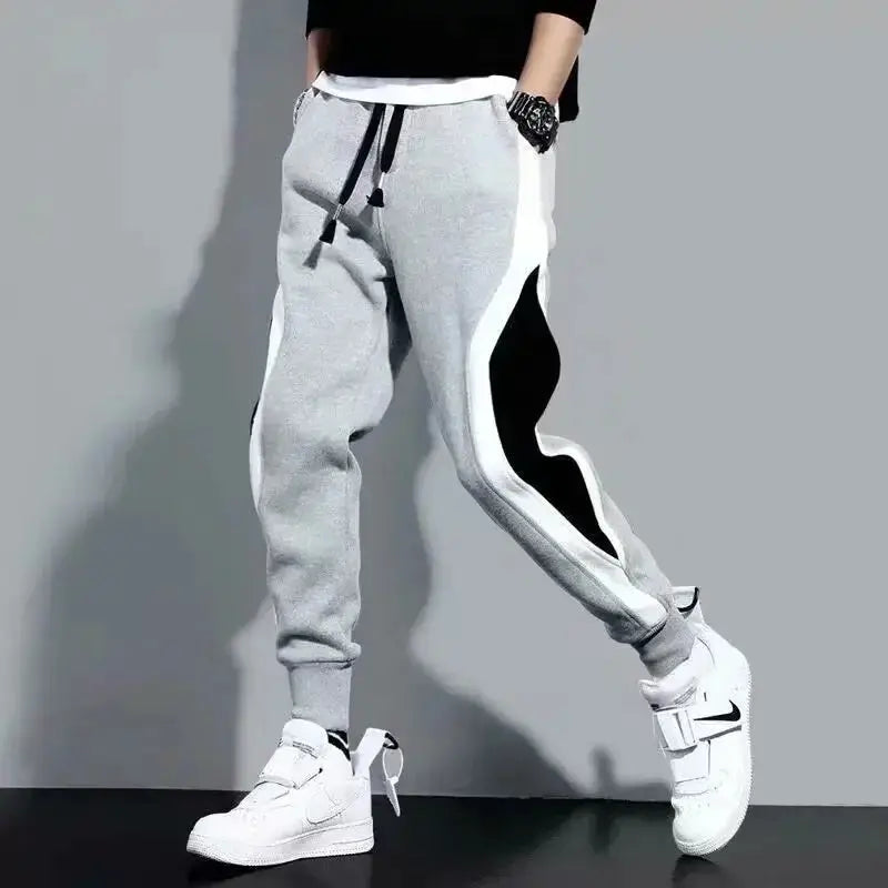 Mens Wide Loose Casual Pants Trousers Spring Autumn