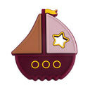 Silicone Cartoon Animals Train Teether Jewelry Making Kit