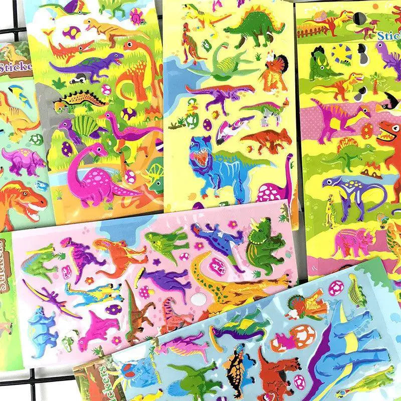 3D Bubble Cartoon Anime Waterproof Traffic Stickers for Kids
