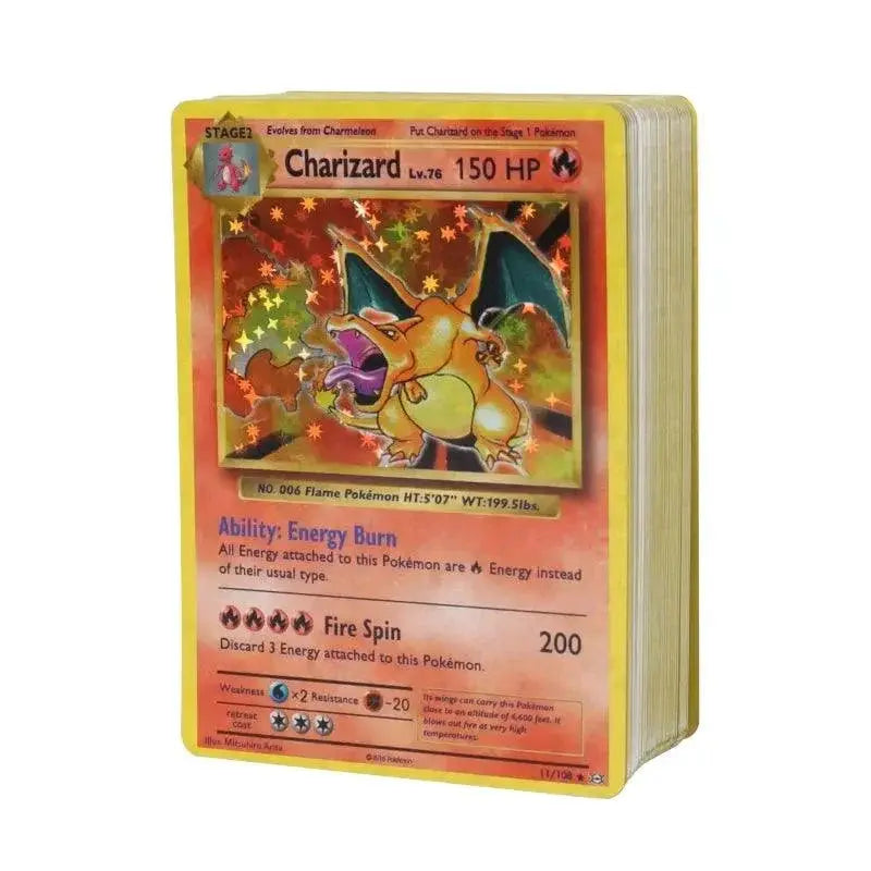 Pokemon Shining Charizard Pikachu Mewtwo Trading Card Set