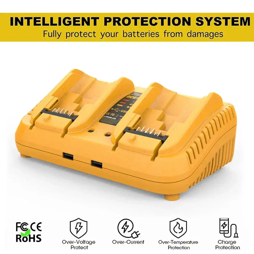 Harbor Tools Fast Dual Battery Charger DCB118 DCB102 - OurLum.com