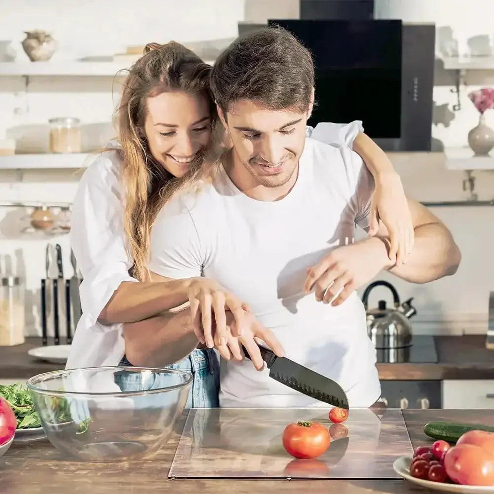 Acrylic Anti Slip Transparent Cutting Board With Lip Kitchen