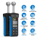 Non-Contact Wood Moisture Meter, Pinless Depth, HD Digital