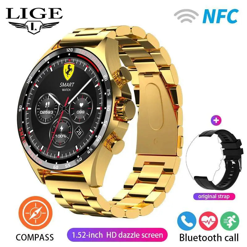 Porsche Inspired Luxury Smartwatch for Men Health Tracker