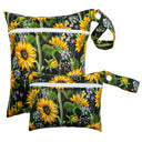 2pcs Set Smooth Zipper Pocket WetBag Waterproof Yoga Bag