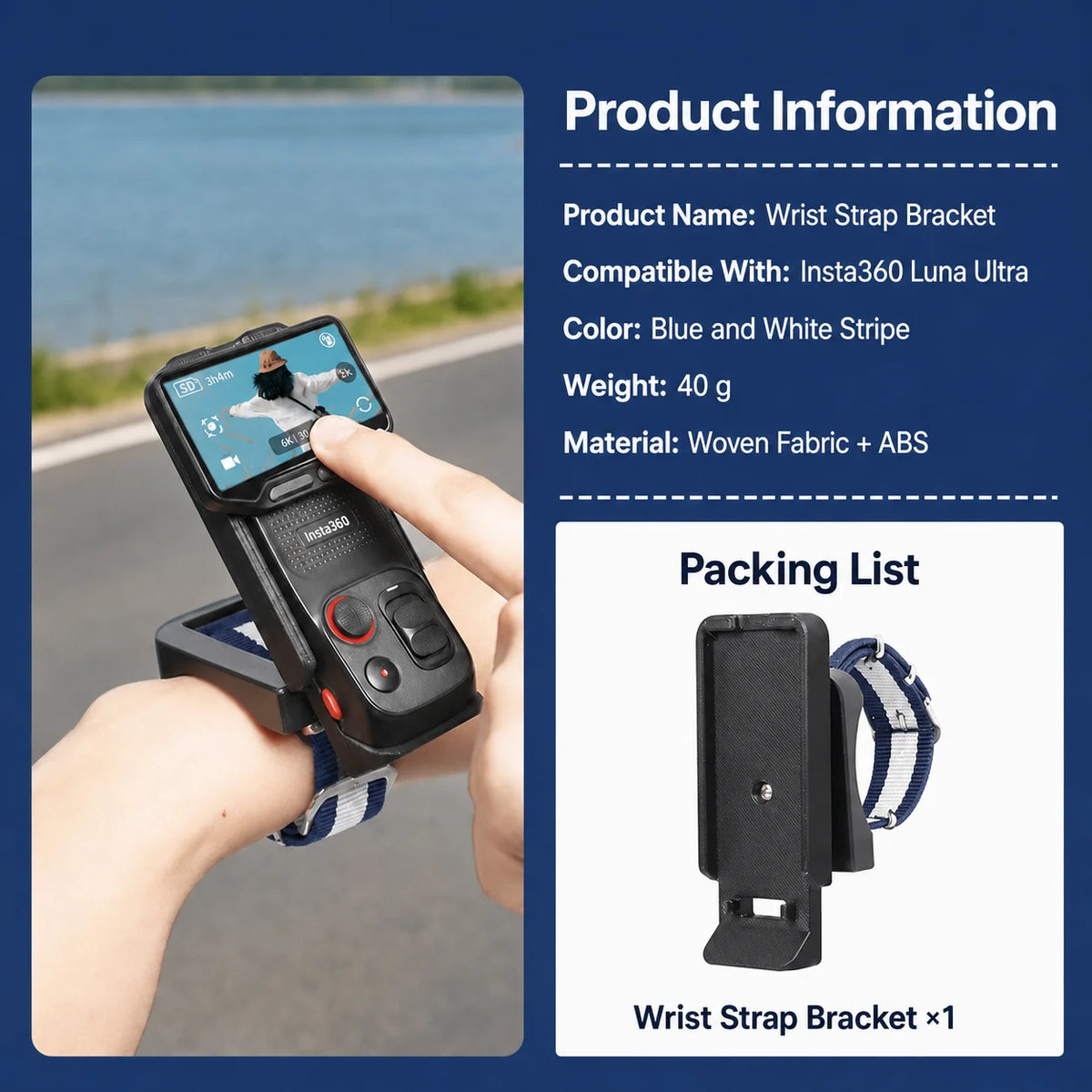 Insta360 Luna Camera Wrist Mount