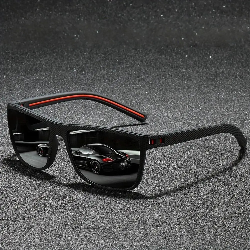 Unisex Vintage Square Polarized Sunglasses UV400 Protection