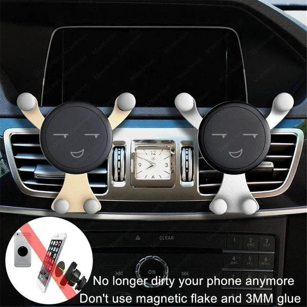 Universal Car Vent Smartphone Mount With Gravity Support