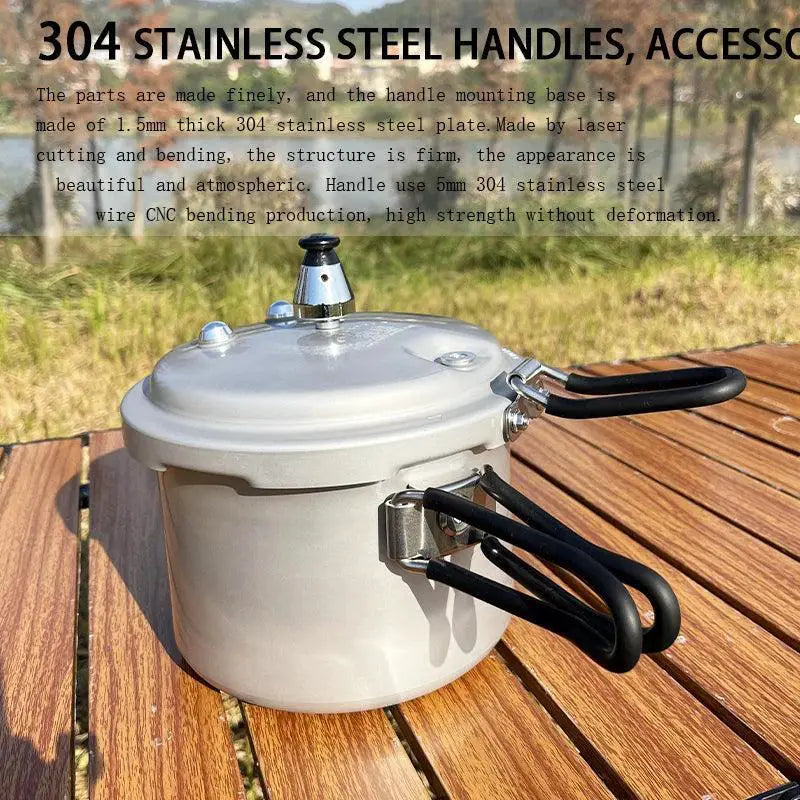 Portable Outdoor Pressure Cooker Folding Handle 2.2L