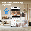4MP Indoor Pan Tilt Camera For Home