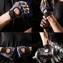 Breathable Gym Gloves With Microfiber Fabric For Training