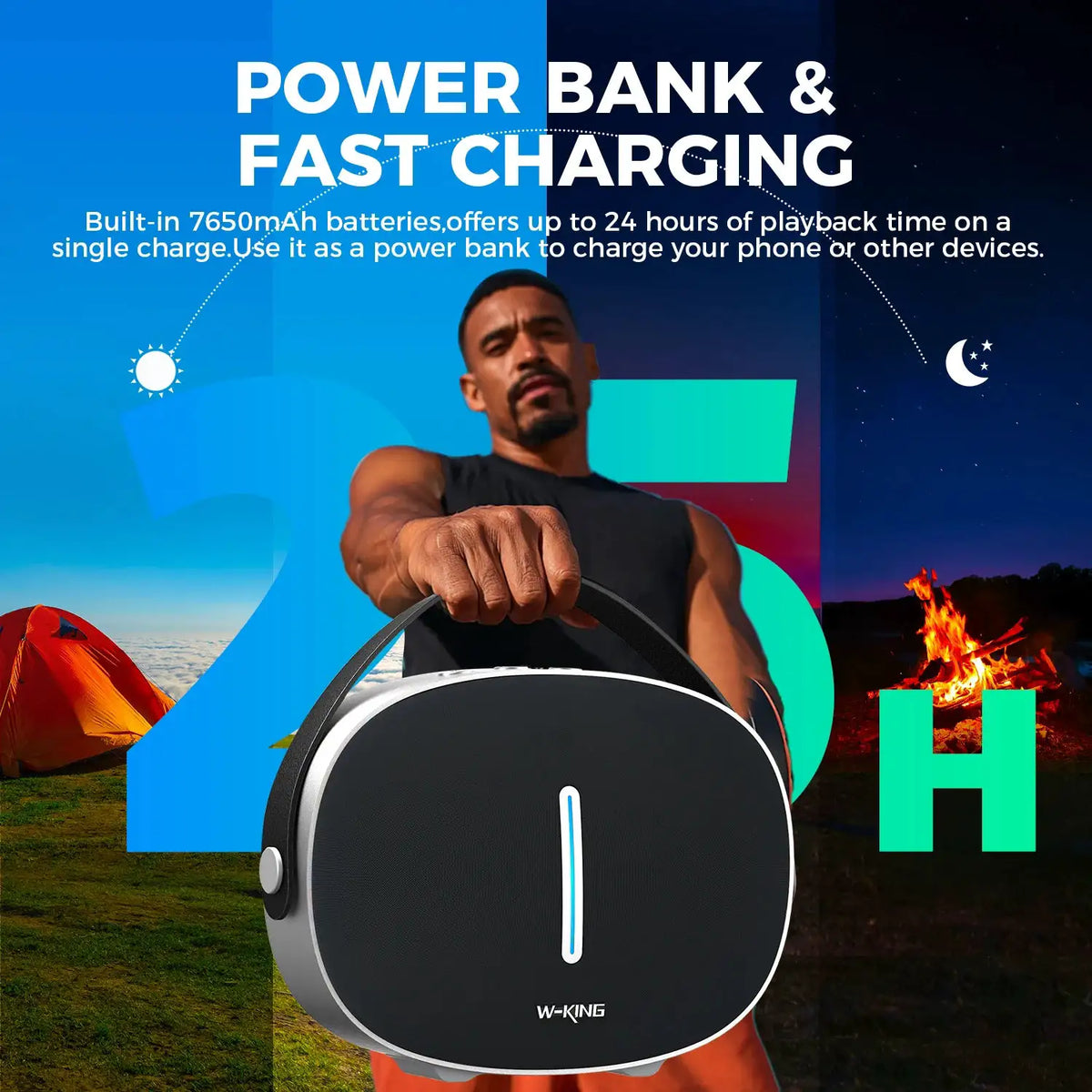 W-KING Outdoor Bluetooth Speaker — product image 4