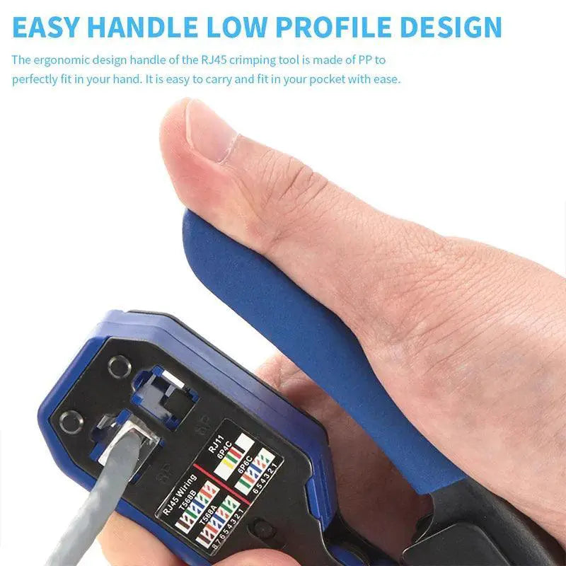 RJ45 Network Cable Crimper Kit Wire Stripping Pliers