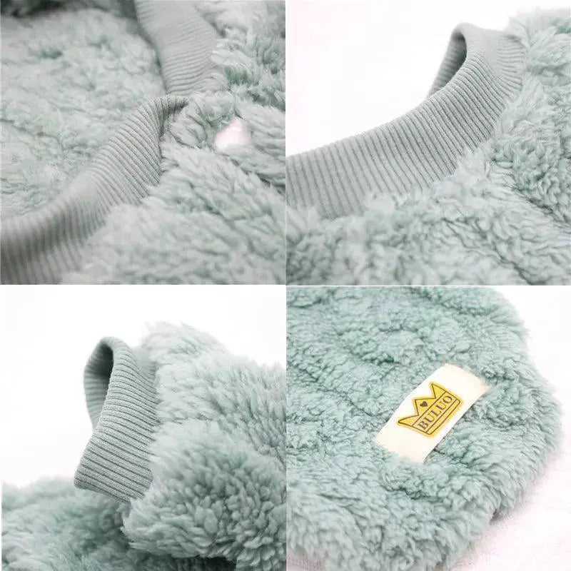 Coral Fleece Pet Sweater For Small Medium Cats Dogs